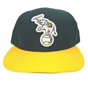 New Era 59FIFTY Oakland Athletics A's Stomper Elephant Fitted Hat 7 1/4 Green